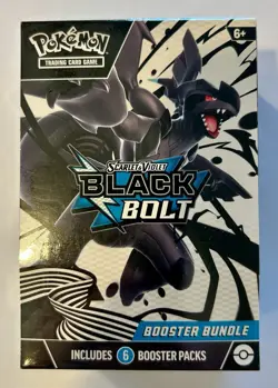 New Sealed Pokemon TCG Black Bolt Booster Bundle Scarlet & Violet 6 packs - Image 1