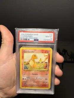 Charmander 46/102 PSA 10 GEM MINT Base Set 4th Print 1999 Pokemon WOTC 🔥 - Image 1