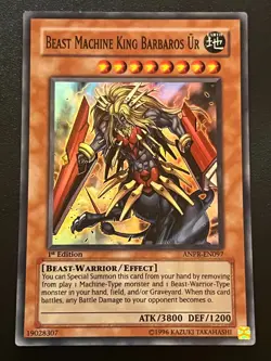 Beast Machine King Barbaros Ur ANPR-EN097 Super Rare 1st Edition NM Yugioh - Image 1