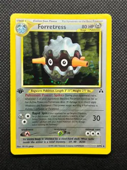 Forretress 1st Edition [NM-M] Holo Rare Neo Discovery Set 2/75 Pokemon Card - Image 1