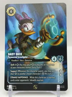 Lorcana Daisy Duck Paranormal Investigator Store Championship Foil Promo 24/P3 - Image 1