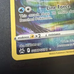 Pokemon TCG Keldeo GG07/GG70 Crown Zenith: Galarian Gallery NM Condition - Image 3