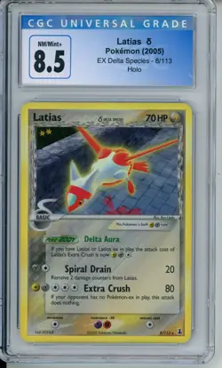 CGC 8.5 - Latias - 2005 EX Delta Species 8/113 Holo - Image 1