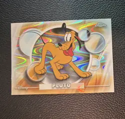 Topps Chrome 2026 Disney 100 Pluto #53 Holographic Ray Wave Card - Image 1