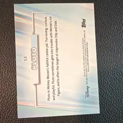 Topps Chrome 2026 Disney 100 Pluto #53 Holographic Ray Wave Card - Image 2