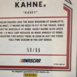 Panini 2022 Donruss NASCAR Optic Retro 1981 Kasey Kahne Auto Holo Prizm /99 - Image 3