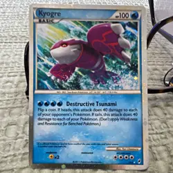 Nintendo Pokemon TCG Kyogre SL6 Call of Legends Holo Rare Holo 100 HP 2011 - Image 1