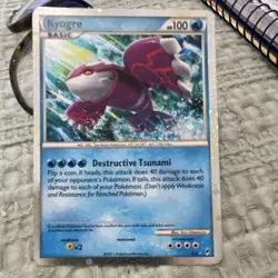 Nintendo Pokemon TCG Kyogre SL6 Call of Legends Holo Rare Holo 100 HP 2011 - Image 3