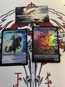 Knight Phyrexian Myr Foil Token - MOM - March of the Machine - Image 1