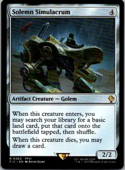 Solemn Simulacrum R Artifact Creature - Golem Commander: FINAL FANTASY 360 Near - Image 1