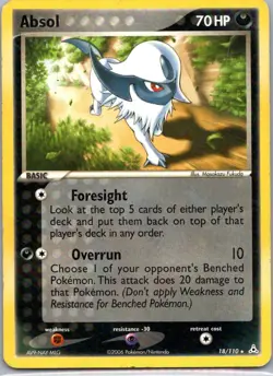 Pokemon TCG Absol 18/110 Holon Phantoms LP - Image 1