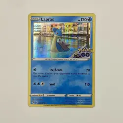Lapras 023/078 Rare Holo Pokemon GO Single Card Pokemon TCG - Image 2