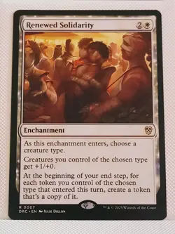 MTG Renewed Solidarity Commander: Aetherdrift Regular Near Mint - Image 1