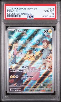 2023 POKEMON MEW EN-151 | PIKACHU ILLUSTRATION RARE PSA 10 - Image 1
