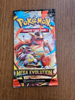 Pokemon TCG Mega Evolution Base Set English Booster Pack x1 - Kangaskhan Art - Image 1