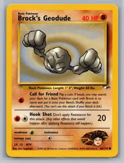 Brock's Geodude (66) Gym Heroes #066/132 Common Pokemon Card - Image 1