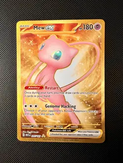 Mew ex 205/165 SV 151 Hyper Rare Full Art Gold Pokemon - Image 1