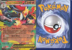 MEGA DELPHOX EX 008/084 DOUBLE RARE PITCH BLACK POKEMON HOLO NEAR MINT - Image 3