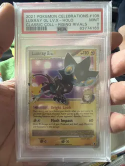 PM - 2021 - POKEMON CELEBRATIONS - #109 - LUXRAY GL LV.X-HOLO - PSA 9 (MINT) - Image 1
