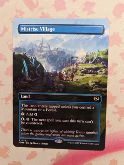 Mistrise Village (Borderless) Tarkir: Dragonstorm Regular - Image 1