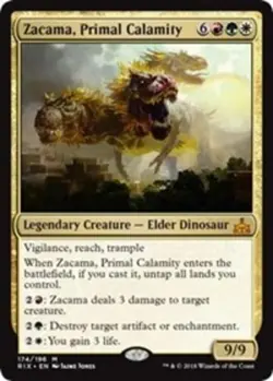 1x Zacama, Primal Calamity Light Play MTG Magic - Kid Icarus - - Image 1