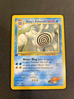 Misty's Poliwrath 31/132 1st Edition Gym Heroes Regular Rare LP - Pokemon Card - Image 1