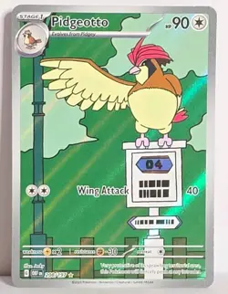 Pidgeotto 208/197 IR Illustration Rare Obsidian Flames Pokemon TCG Card Holo NM - Image 1