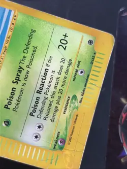 Pokemon Card TCG Expedition Arbok 3/165 Holo Rare WOTC 2002 Damaged E Reader - Image 3