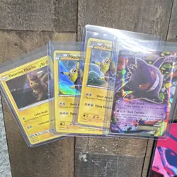 Pokemon TCG Detective Pikachu Holo Card Lot of 4 Pikachu + Gengar English 2019 - Image 1