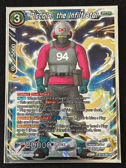 Dragon Ball Super Card Game Piccolo the Infiltrator SR Foil Card BT19-061 - Image 1