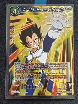 Dragon Ball Super Card Game Vegeta Saiyan Strength Foil Card BT23-060 SR - Image 1