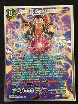 Dragon Ball Super Card Game Super 17 Onyx Lightning SPR Holo Card BT20-073 - Image 1