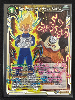 Dragon Ball Super Card Game The Power of a Super Saiyan SR Foil Card - Image 1