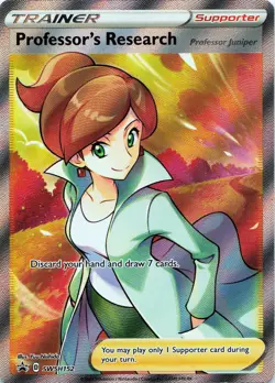 Pokemon TCG Professor's Research - #SWSH152 Holo Sword & Shield Promo Cards NM - Image 1