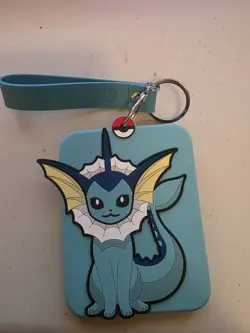 Chinese Vaporeon Keychain With Promo Card Sealed - Image 2