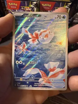 👻⚫🎏Goldeen 087/084 Pitch Black Illustration Rare Pokemon English Card NM - Image 1