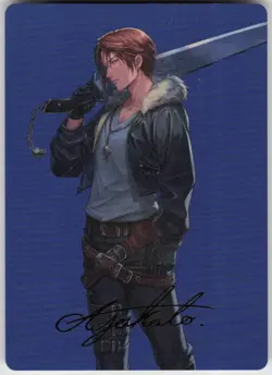 MTG Squall SeeD Mercenary Art Card Gold Signature NM FINAL FANTASY Magic 47 - Image 1