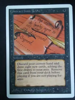 MTG Contract From Below - Unlimited - Magic the Gathering Light Play Card LP - Image 1
