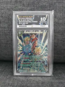 Dragon Ball Super TCG Gohan, Goten, Goku Card BT22-066 SPR Ace 10 SPR - Image 1