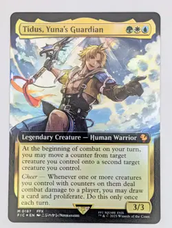(Foil) Tidus, Yuna's Guardian (Extended Art) (FIC 0187) Final Fantasy MTG NM - Image 1