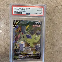 PSA 8 Tyranitar V 155/163 NM Pokemon Card – Alternate Full Art Battle Styles - Image 3