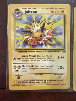 Lot of (6) Pokemon Jungle Card Lot Unlimited RARE HP-MP NON Holo Jolteon Snorlax - Image 2