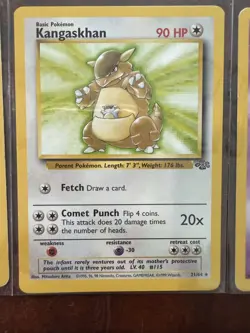Lot of (6) Pokemon Jungle Card Lot Unlimited RARE HP-MP NON Holo Jolteon Snorlax - Image 3