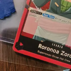 One Piece Roronoa Zoro OP01-001 Leader Card Romance Dawn English - Image 4