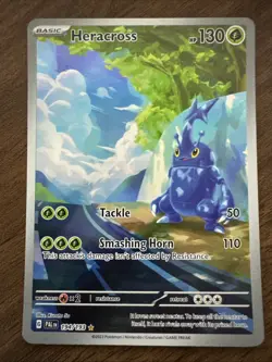 Pokemon Heracross 194/193 Sv02: Paldea Evolved Illustration Rare Holo - Image 1