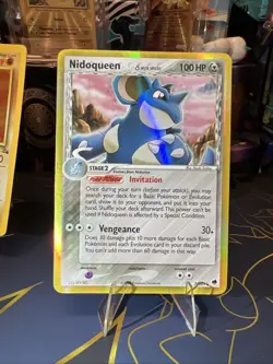 Pokemon TCG Nidoqueen (Delta Species) 7/101 Holo Rare - EX Dragon Frontiers - LP - Image 1