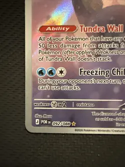 Aurorus 092/088 Holo Pokemon Card Perfect Order - Image 5