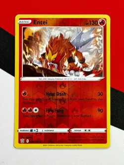 Entei Reverse Holo Rare 020/163 Battle Styles Pokemon PACK FRESH - Image 1