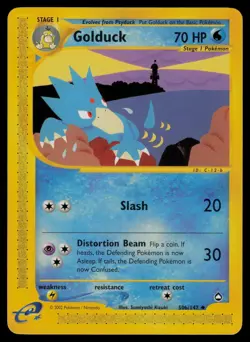 Golduck (50b) 50b/147 Uncommon Aquapolis Pokemon Moderately Played - Image 1