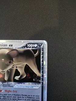 Pokemon Rocket's Persian ex 116/115 Secret Rare Holo EX LP - Image 2